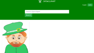 openclipart圖庫：Fashion Leprechaun Spent the Gold-資源代表圖