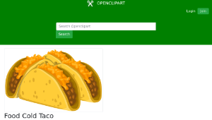 openclipart圖庫：Food Cold Taco