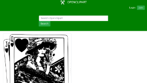 openclipart圖庫：Queen of Hearts