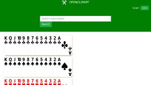 openclipart圖庫：Deck of Cards