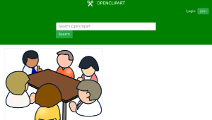 openclipart圖庫：Diverse Meeting