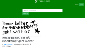openclipart圖庫：Immer heiter, der HÃ¤userkampf geht weiter縮圖
