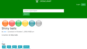 openclipart圖庫：Shiny balls