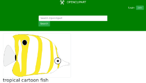 openclipart圖庫：tropical cartoon fish-資源代表圖