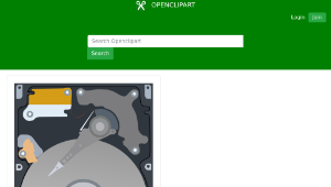 openclipart圖庫：Laptop hard drive