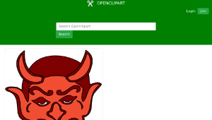 openclipart圖庫：Devil Head