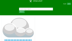 openclipart圖庫：Meteo pioggia fine縮圖