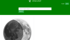 openclipart圖庫：weather icon - crescent縮圖
