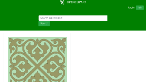 openclipart圖庫：Design for tessellated pavements縮圖