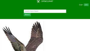 openclipart圖庫：Balbuzard pecheur