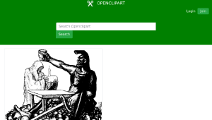 openclipart圖庫：Warrior Birthday