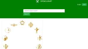 openclipart圖庫：World Religious Symbols Gold