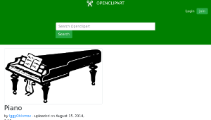 openclipart圖庫：Piano