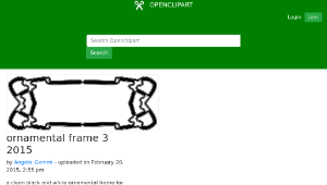 openclipart圖庫：ornamental frame 3 2015
