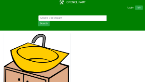 openclipart圖庫：Washing bowl-資源代表圖