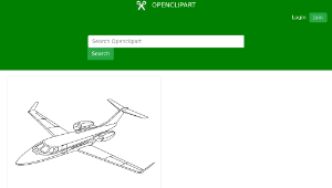 openclipart圖庫：Lear Jet