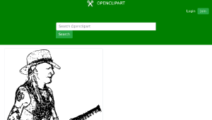 openclipart圖庫：Johnny Winter