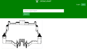 openclipart圖庫：Castle Frame