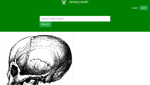 openclipart圖庫：Skull