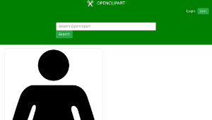 openclipart圖庫：Pregnant Woman Icon Mark II