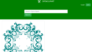 openclipart圖庫：Vintage Floral Style Design 8