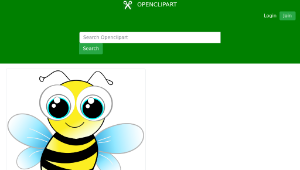 openclipart圖庫：Friendly Bee