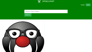 openclipart圖庫：Pengi - We used him as a sticker hero in our app.-資源代表圖