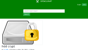 openclipart圖庫：hdd crypt縮圖