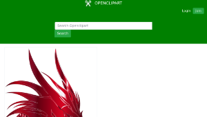 openclipart圖庫：Crimson Dragon Head-資源代表圖