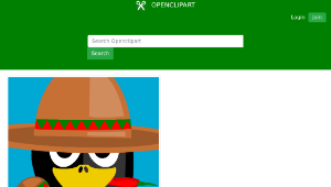 openclipart圖庫：Mexican Penguin縮圖