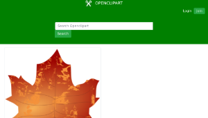 openclipart圖庫：Autumn Leaf 3縮圖