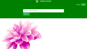 openclipart圖庫：Pink flower