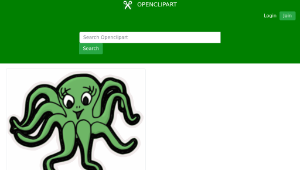 openclipart圖庫：Octopus縮圖