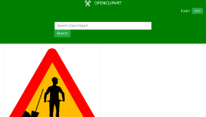 openclipart圖庫：Warning crisis