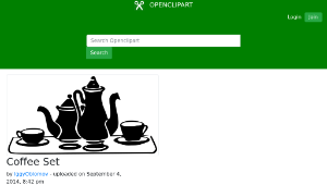 openclipart圖庫：Coffee Set-資源代表圖