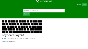 openclipart圖庫：Keyboard layout-資源代表圖