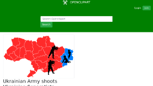 openclipart圖庫：Ukrainian Army shoots Ukrainian Separatists-資源代表圖