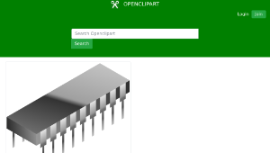 openclipart圖庫：Integrated circuit-資源代表圖