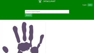 openclipart圖庫：Palmprint-資源代表圖