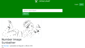 openclipart圖庫：Number Image Sunbather-資源代表圖