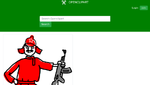 openclipart圖庫：Red Army soldier-資源代表圖