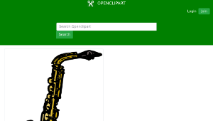 openclipart圖庫：Basic Saxophone