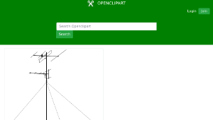openclipart圖庫：TV antenna-資源代表圖