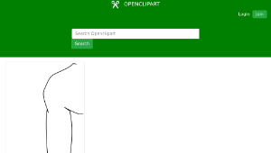 openclipart圖庫：Human arm縮圖