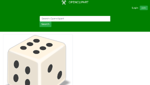 openclipart圖庫：Shiny Dice