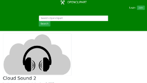 openclipart圖庫：Cloud Sound 2
