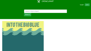 openclipart圖庫：Wave Into the Big Blue-資源代表圖