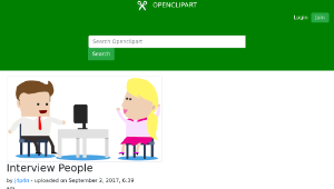 openclipart圖庫：Interview People