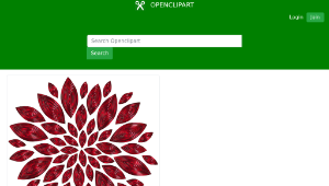 openclipart圖庫：Chromatic Flower Petals 13