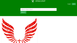 openclipart圖庫：Ruby Abstract Wings縮圖